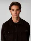 Calvin Klein LS CORDUROY EASY OVE, UB1 Siyah Erkek Ceket