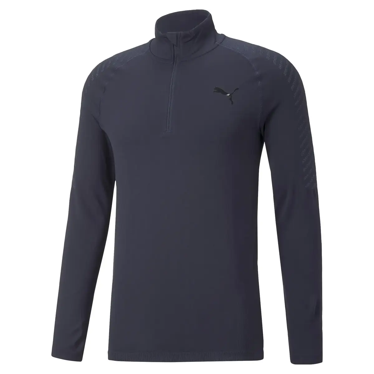 Puma Formknıt Seamless 1/2 Zıp Lacivert Erkek Yarım Fermuarlı Spor Üst