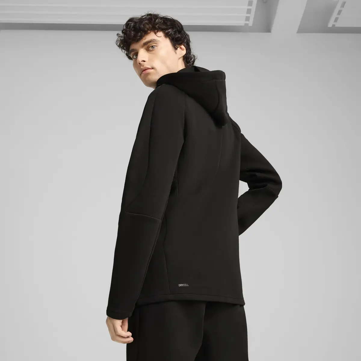 PUMA EVOSTRIPE Full-Zip Hoodie Siyah Erkek Fermuarlı Ceket