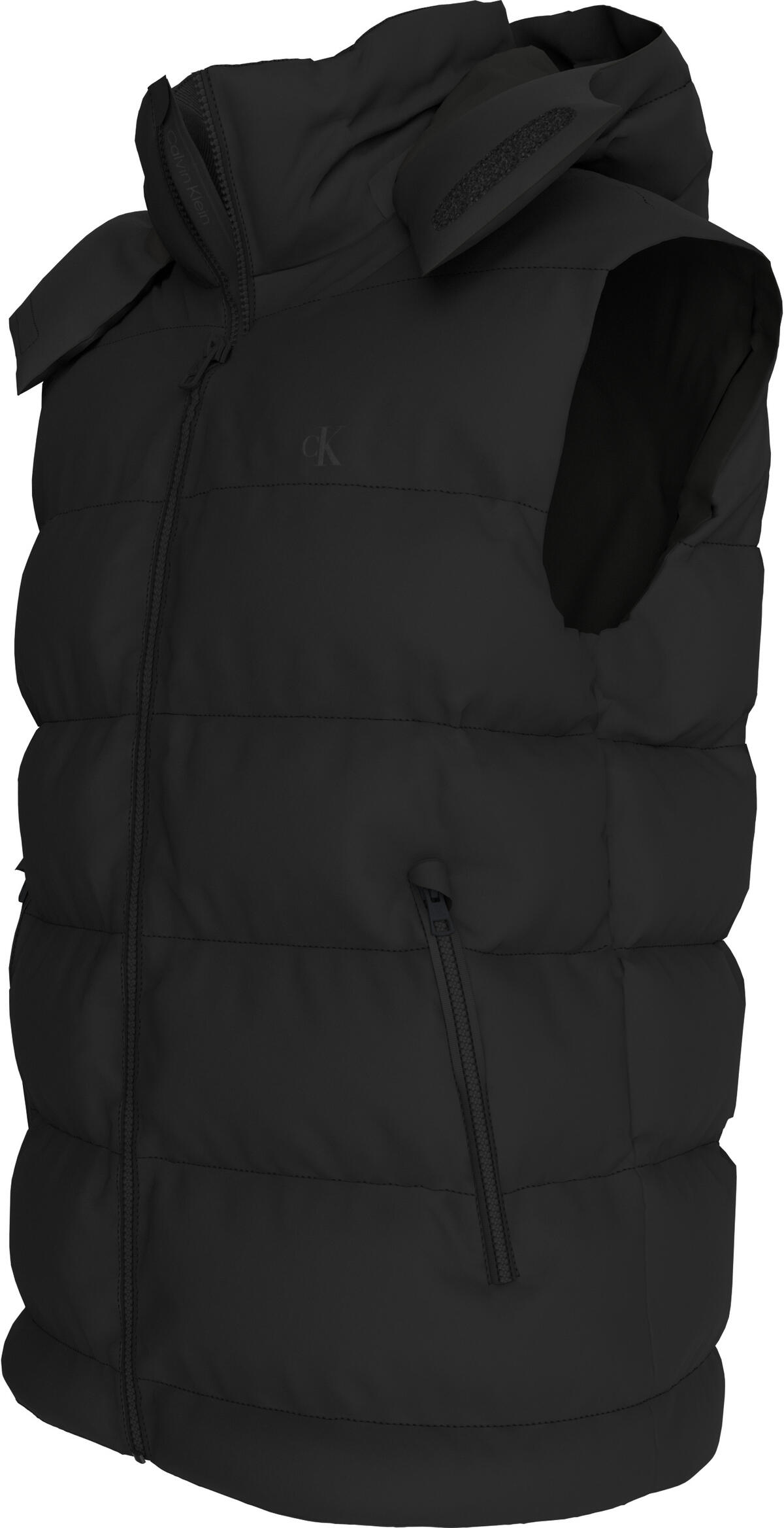 Calvin Klein SVLS NYLON ZIP OFF HOOD DOWN PUF Siyah Erkek Mont Calvin Klein SVLS NYLON ZIP OFF HOOD DOWN PUF Siyah Erkek Mont