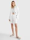 Tommy Hilfiger LINEN RELAXED SB BLA Kadın Beyaz Blazer