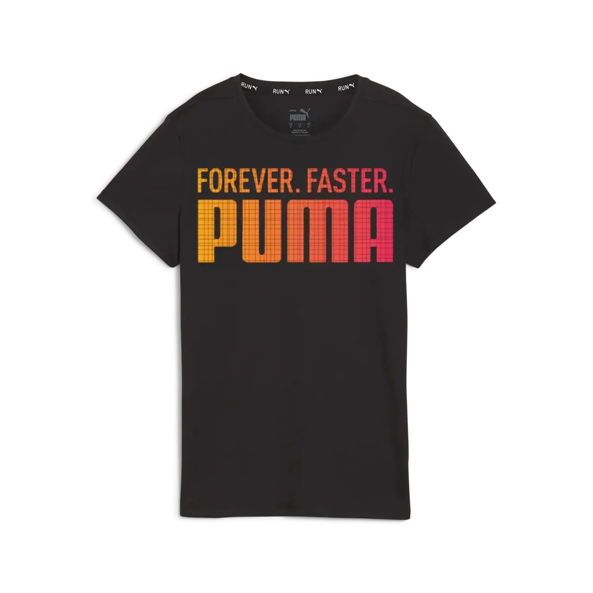 Puma RUN FAVROITES FF GRAPHIC TEE Siyah Kadın T-Shirt & Polo
