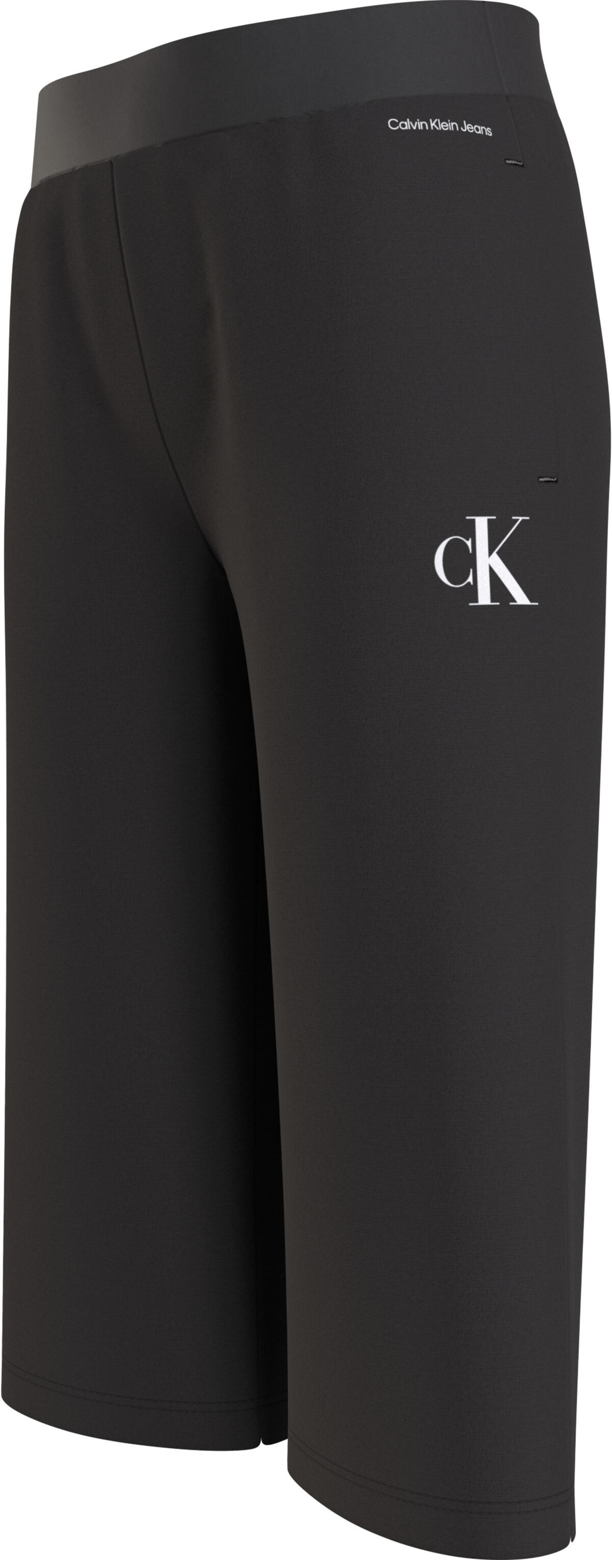 Calvin Klein CK LOGO CULOTTE SWEA Kadın Siyah Eşofman Altı