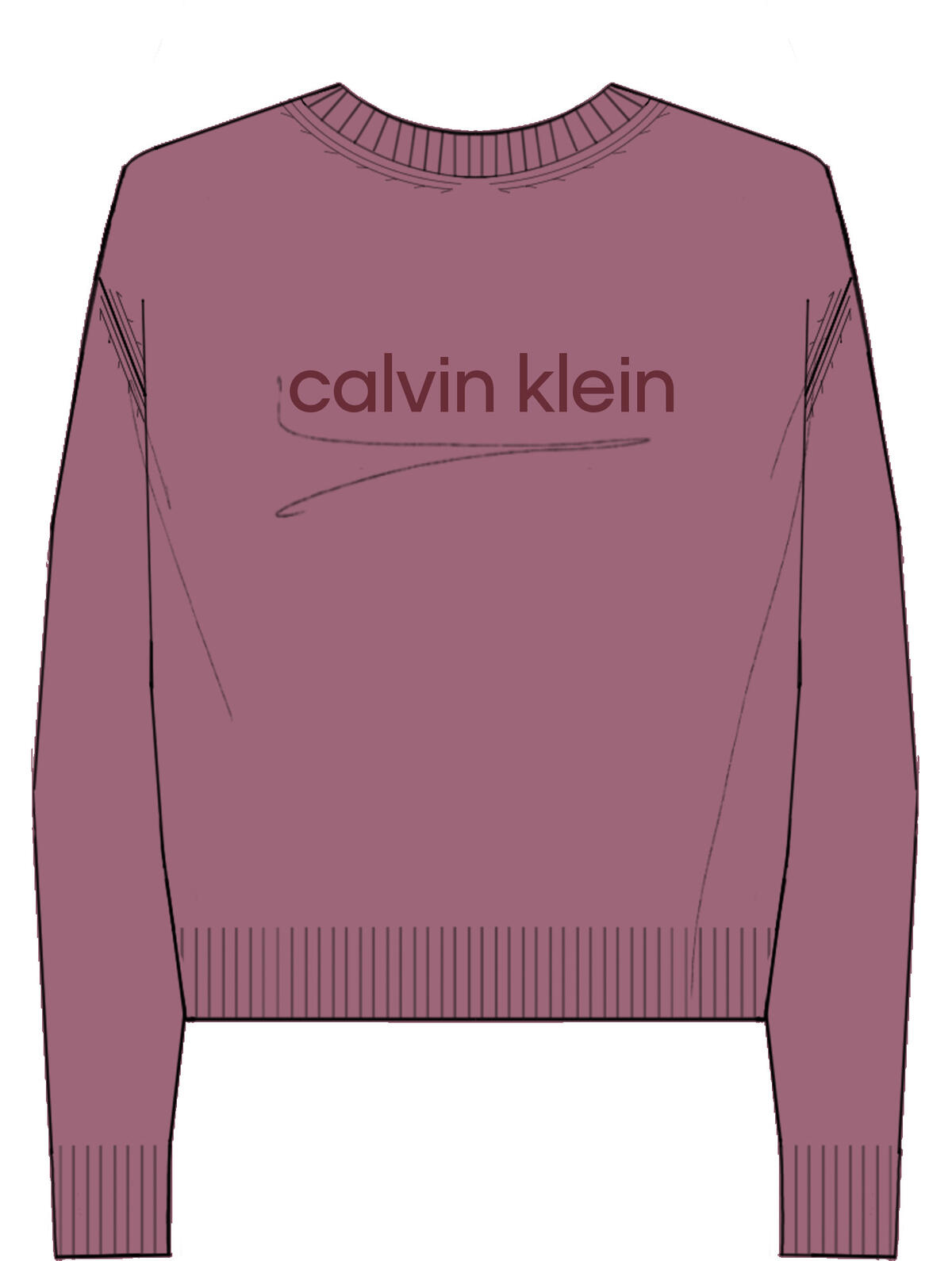 Calvin Klein Cotton Graphic Pullover Kırmızı Kadın Sweatshirt Calvin Klein Cotton Graphic Pullover Kırmızı Kadın Sweatshirt