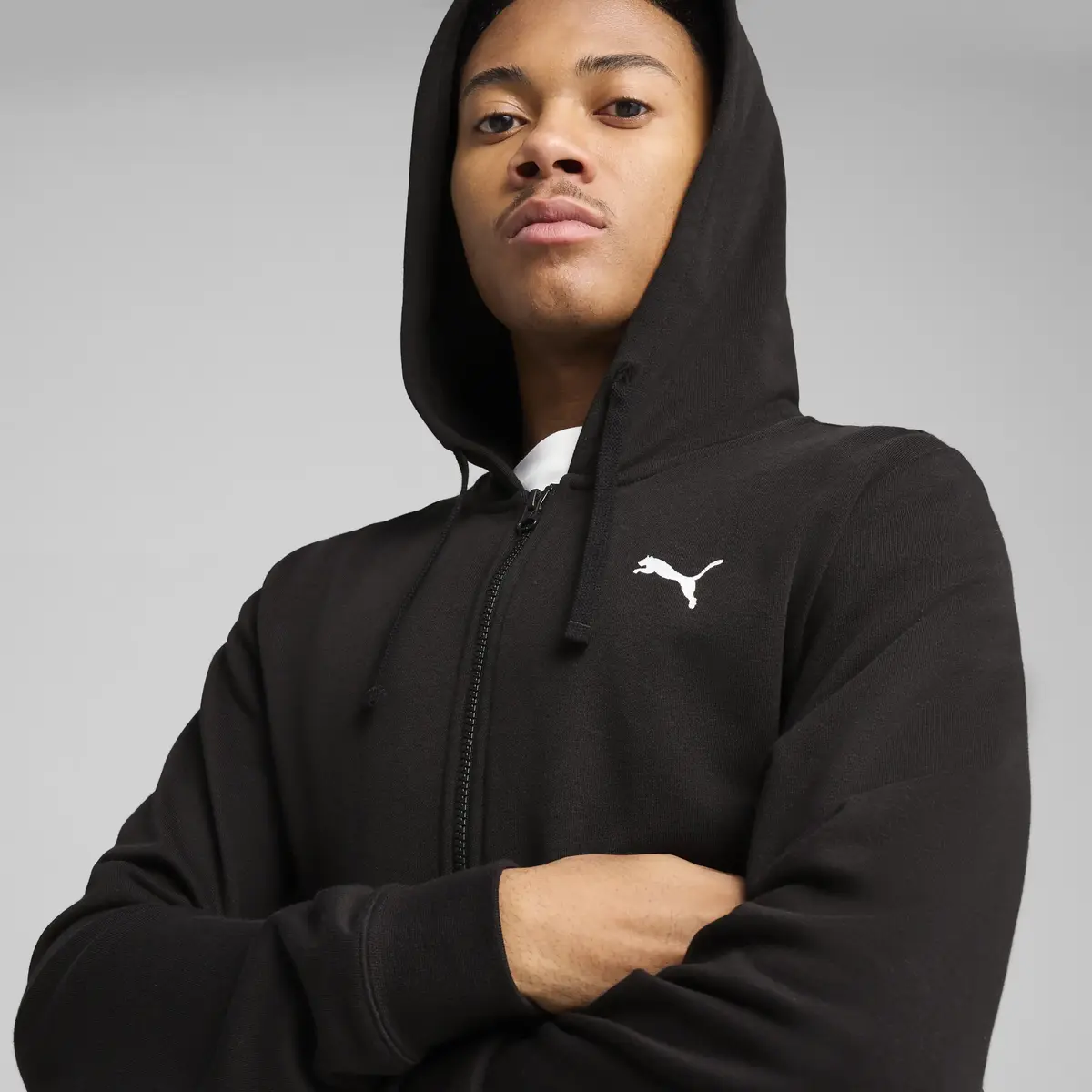 Puma ESS Full-Zip Hoodie Siyah Erkek Sweatshirt