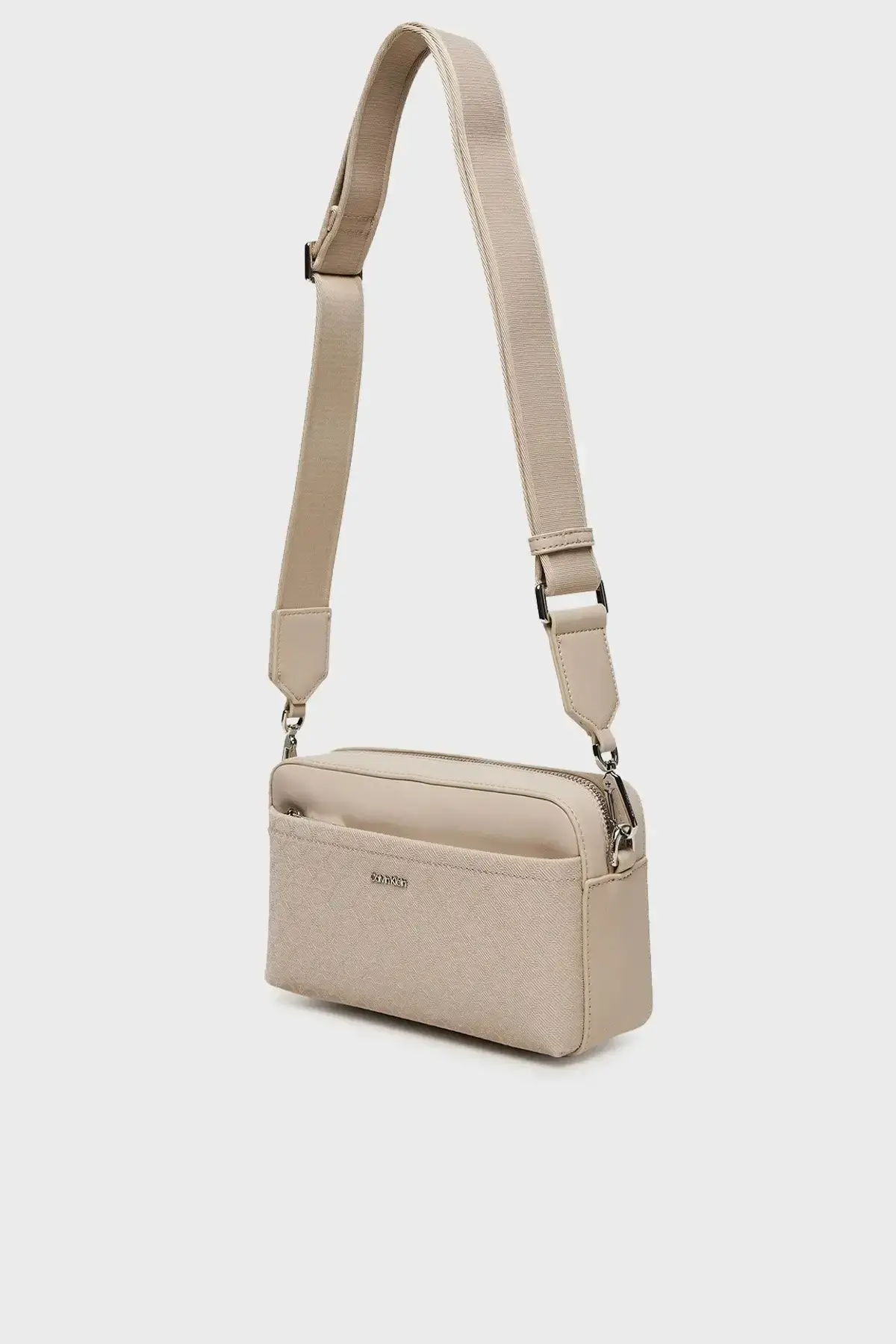 Calvin Klein CK MUST AOP DOUBLE STRAPS CAMERA Mor Kadın El Çantası