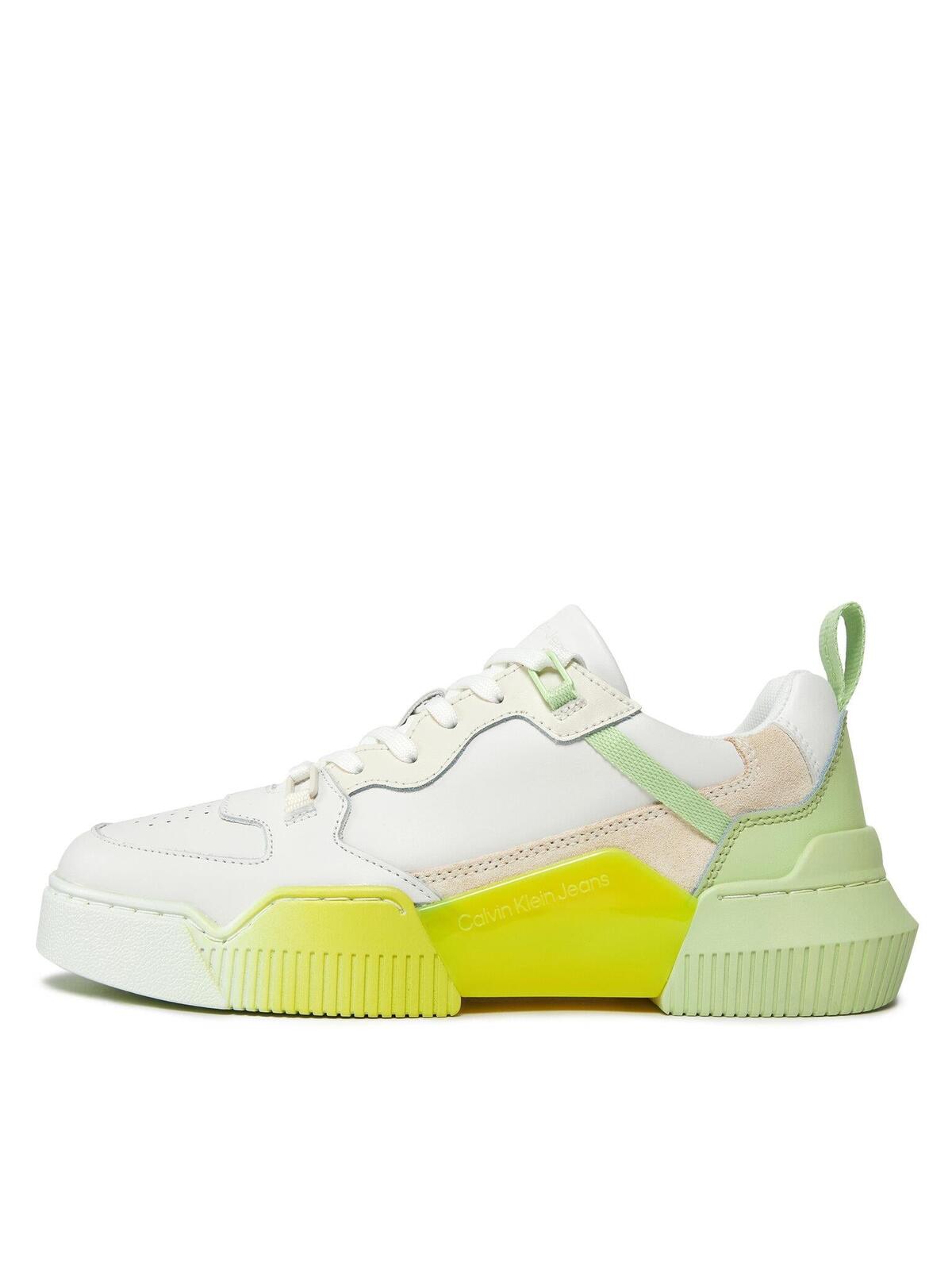 Calvin Klein CHUNKY CUPSOLE 2.0 L, 0IE Beyaz Kadın Spor Ayakkabı