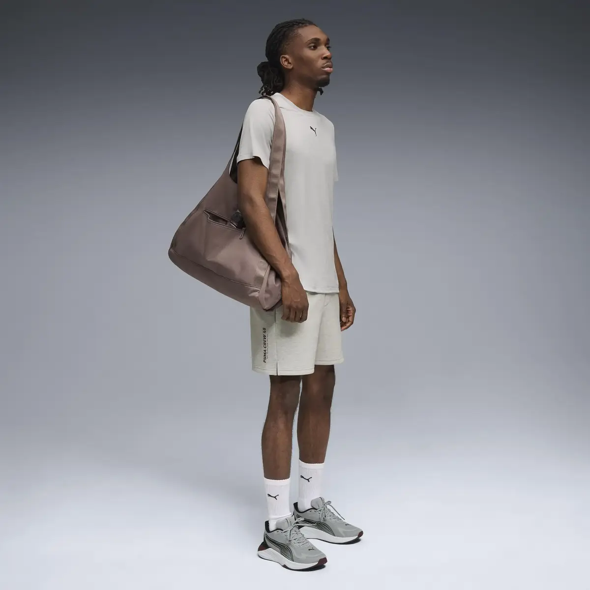 Puma M CLOUDSPUN 5" BRANDED SHORT Gri Erkek Şort