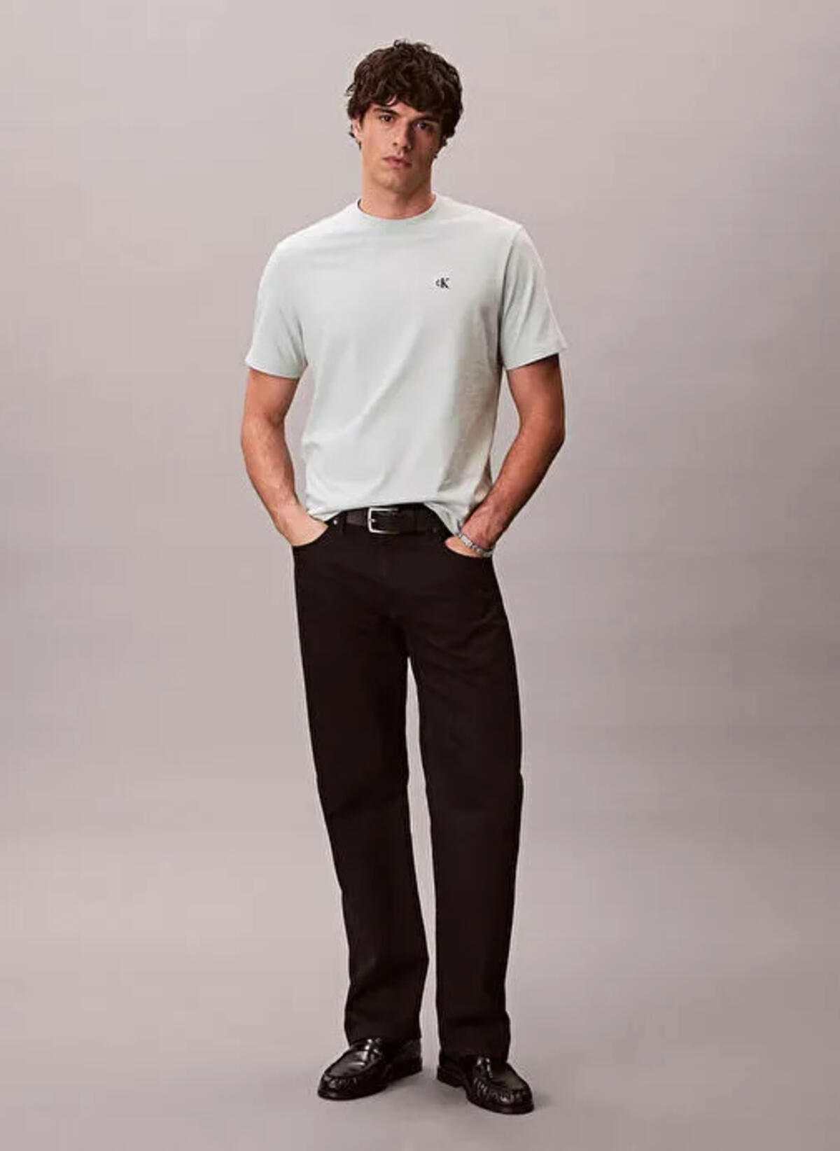 Calvin Klein SS EASY MONOGRAM TEE, 3Q0, M Yeşil Erkek T-Shirt