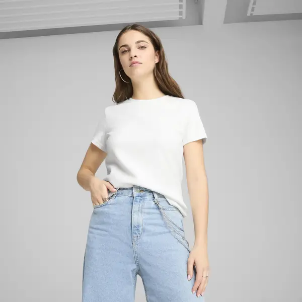 PUMA HER Tee Beyaz Kadın T-Shirt