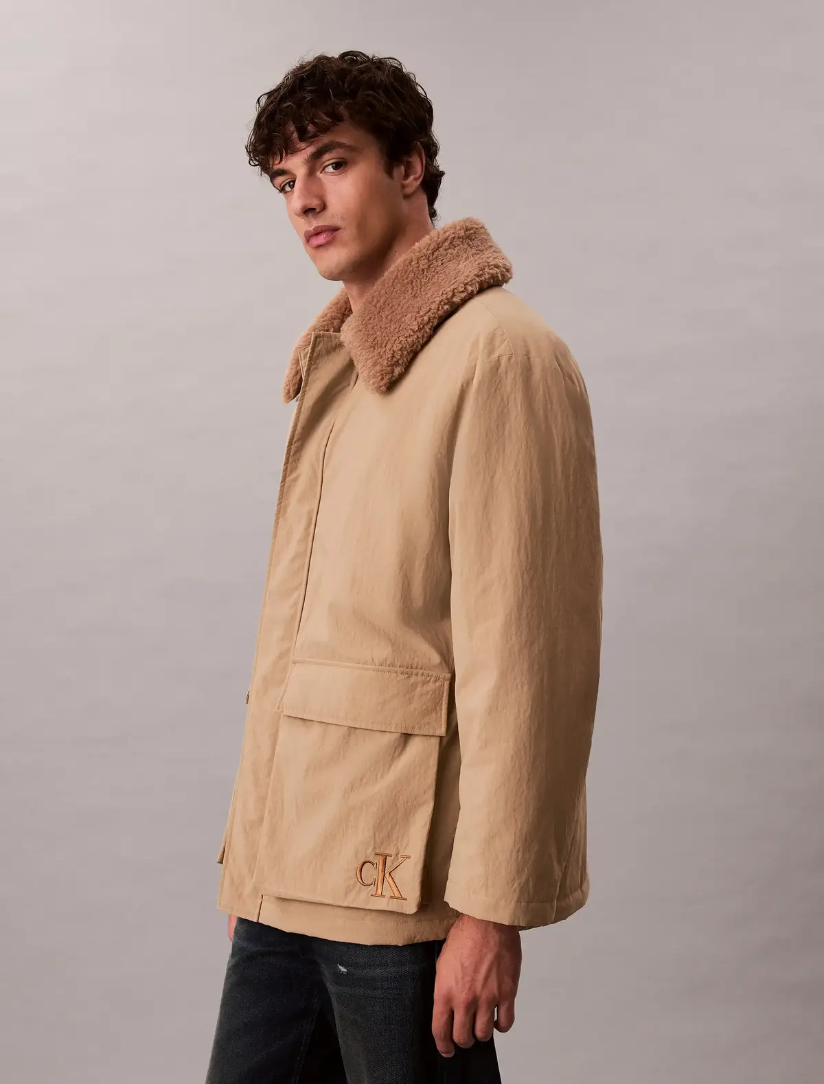 Calvin Klein Kahverengi Erkek Mont