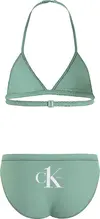 Calvin Klein TRIANGLE BIKINI SET Kadın Yeşil Bikini Takımı