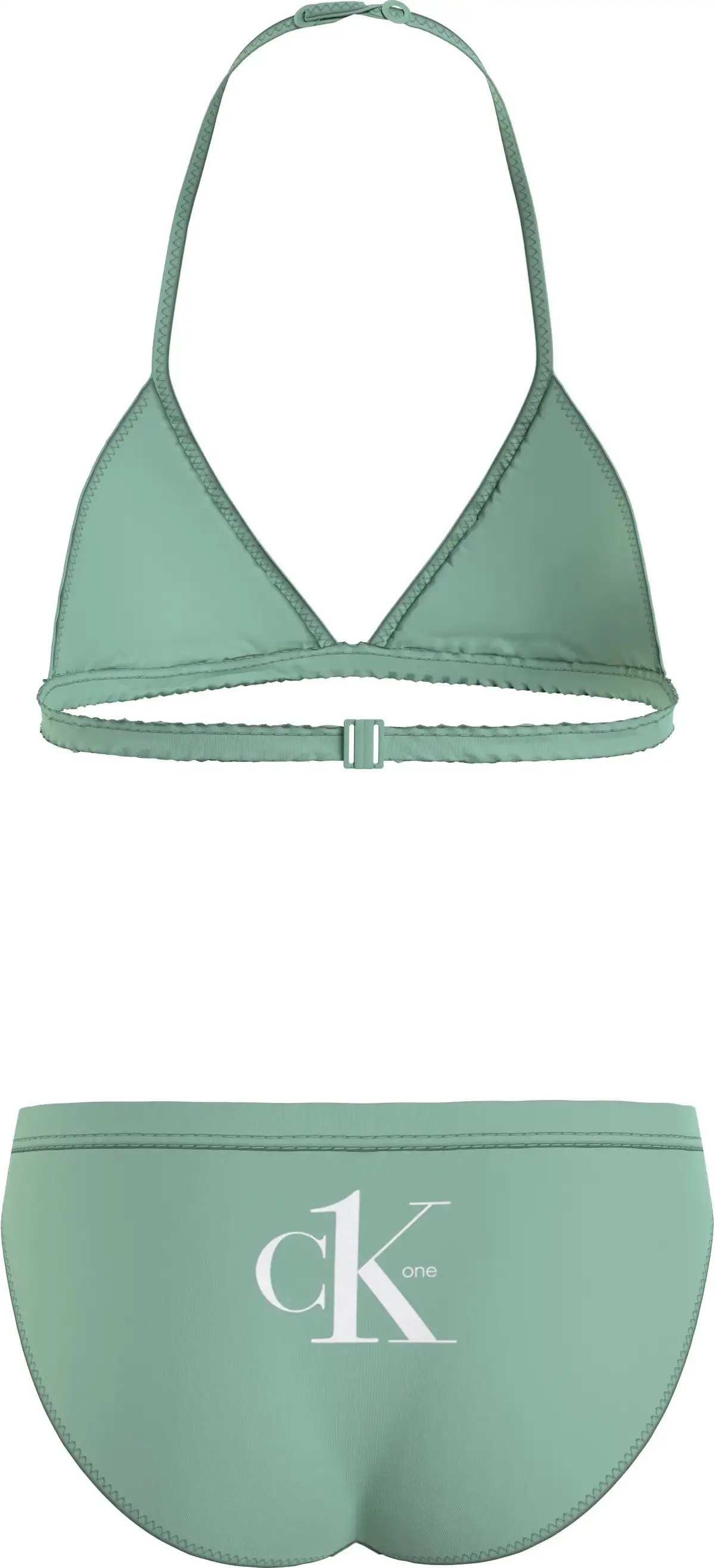 Calvin Klein TRIANGLE BIKINI SET Kadın Yeşil Bikini Takımı