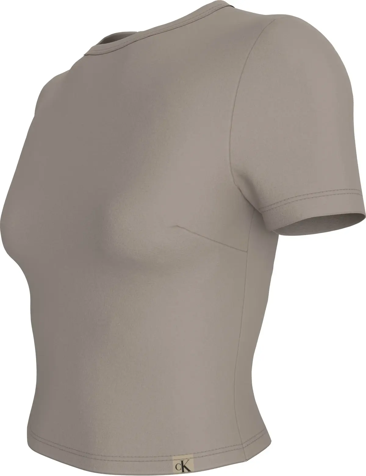 Calvin Klein MILANO SHORT SLEEVE, PAN Gri Kadın T-Shirt & Polo