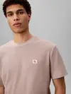 Calvin Klein SS WAFFLE BADGE CREW, K6B Pembe Erkek T-Shirt