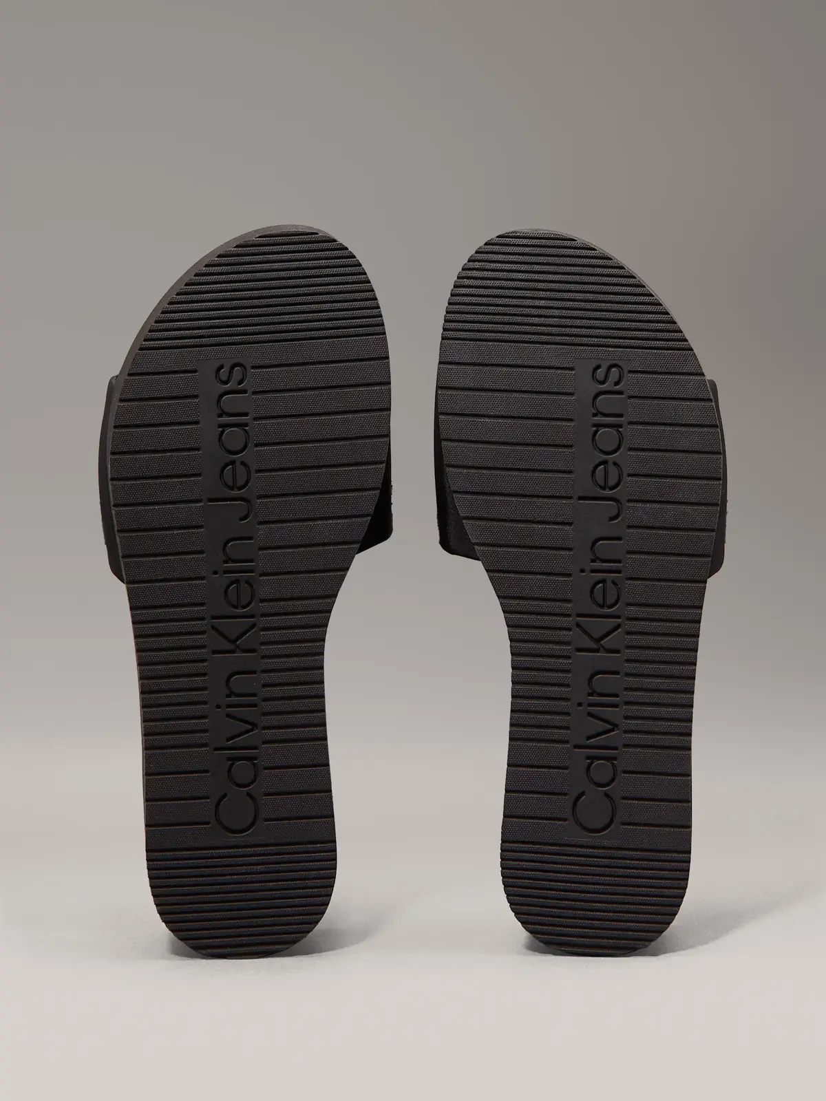 Calvin Klein FLATFORM SANDAL SLID, 0GJ Siyah Kadın Terlik