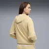 Puma ESS ELEVATED Velour Hoodie Sarı Kadın Kadife Kapişonlu Sweatshirt