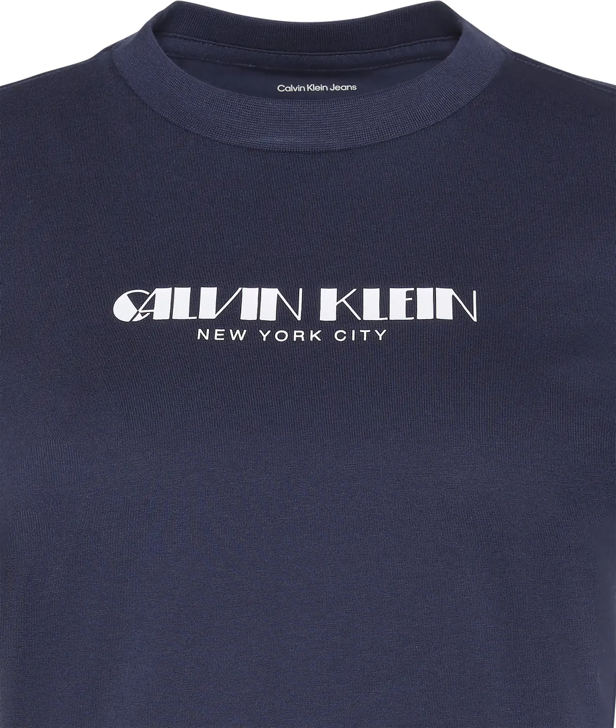 Calvin Klein SS LOGO CROPPED TEE Kadın Lacivert T-Shirt