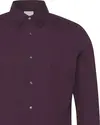 Calvin Klein LS SOLID STRETCH SLIM SHIRT Erkek Bordo Gömlek