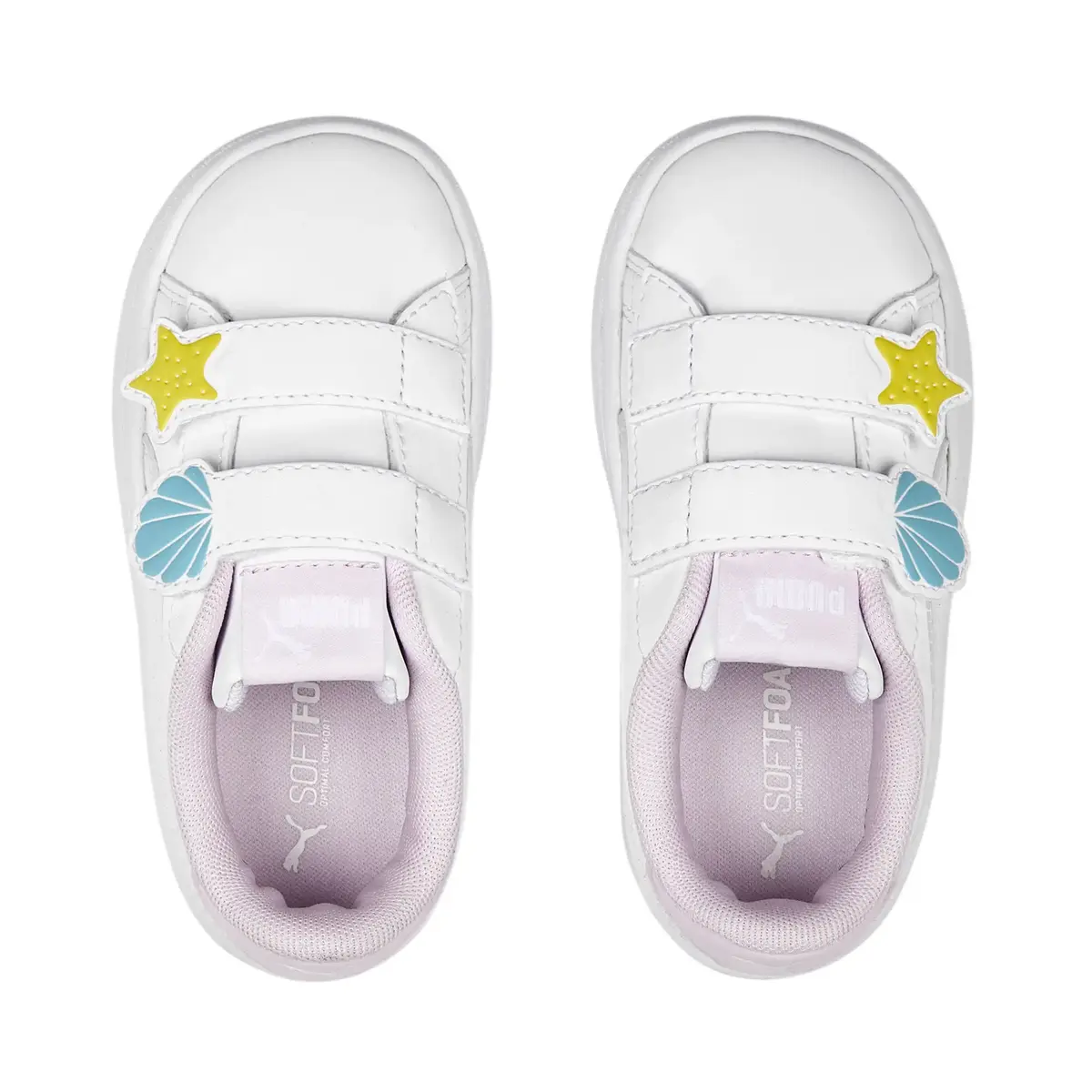 Puma Smash v2 Mermaid V Beyaz Kız Çocuk Ayakkabı
