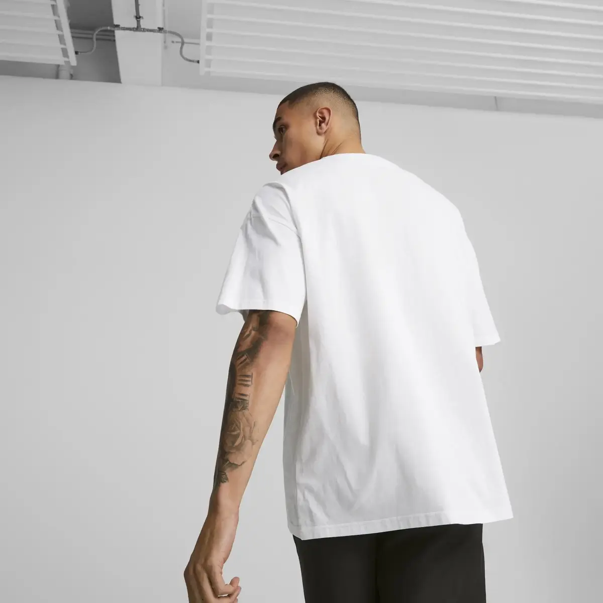 Puma CLASSICS Oversized Tee Beyaz Erkek/Unisex T-Shirt