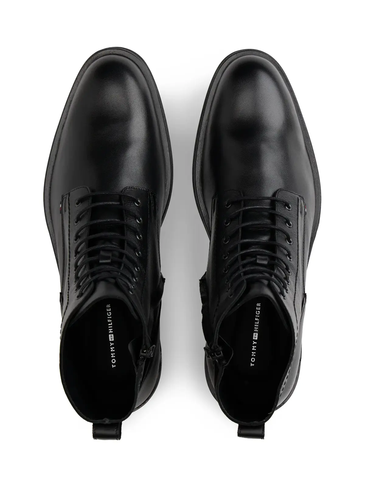 Tommy Hilfiger Corporate Hilfiger Lth Zip Boot Siyah Erkek Bot