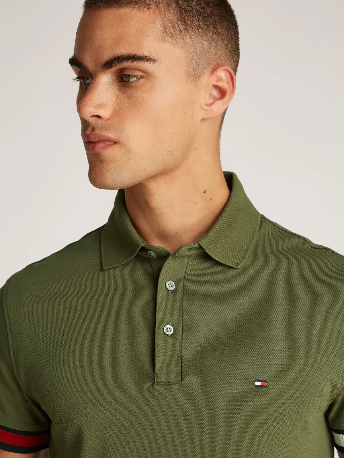 FLAG CUFF SLIM POLO, RBN