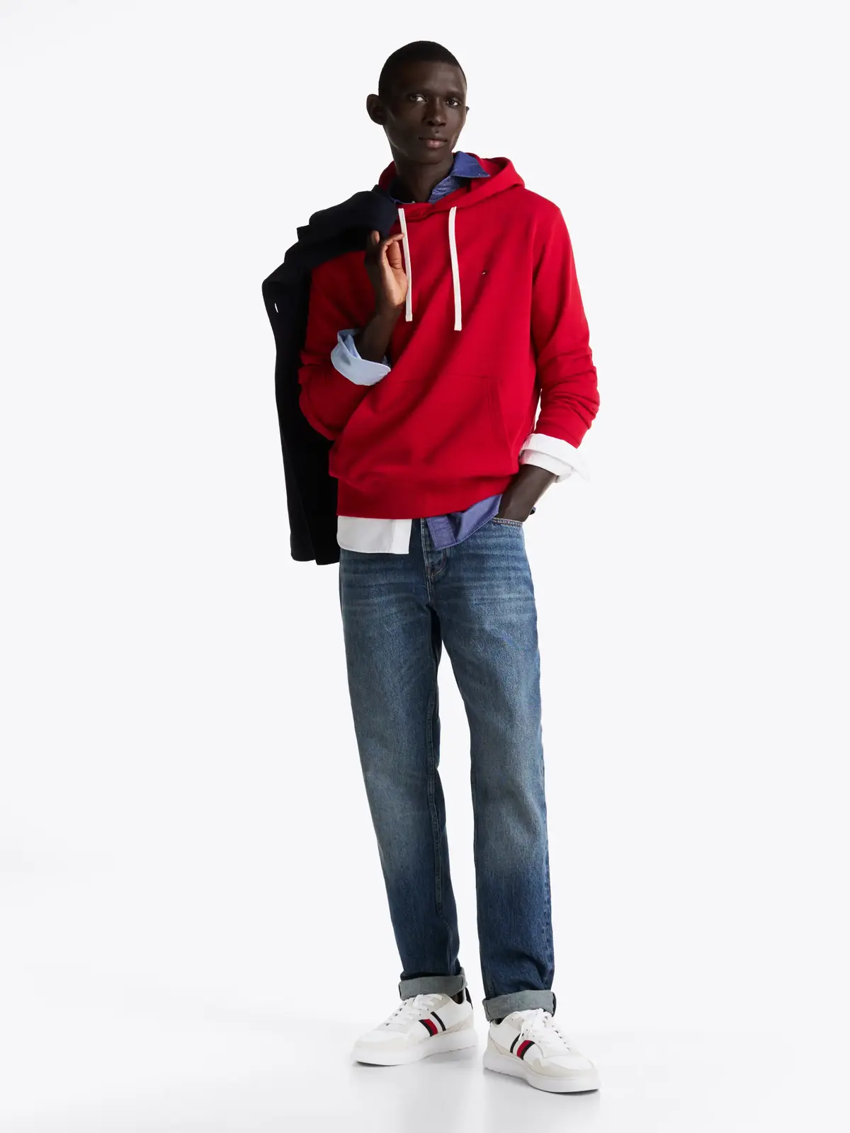 Tommy Hilfiger LIGHT CUPSOLE LTH MI, 0K6 Beyaz Erkek Spor Ayakkabı & Sneaker