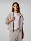 Calvin Klein COTTON SPACER HOODI, P7A Gri Kadın Ceket