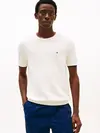 Tommy Hilfiger TIPPED STRUCTURE KNI, Z00 Krem Erkek T-Shirt & Polo