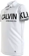 Calvin Klein INTS HERO LOGO FITTE Erkek Beyaz Polo T-Shirt
