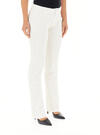 Calvin Klein COTTON CORDUROY STRA, YBI Kadın Beyaz Pantolon