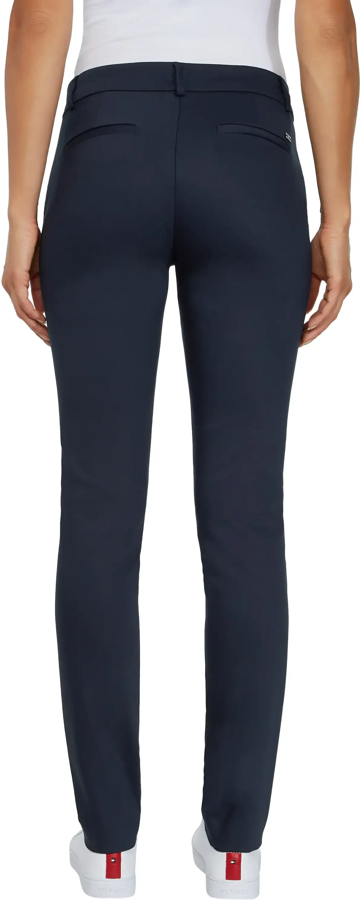 Tommy Hilfiger HERITAGE SLIM FIT PA Kadın Siyah Geniş Paça Pantolon