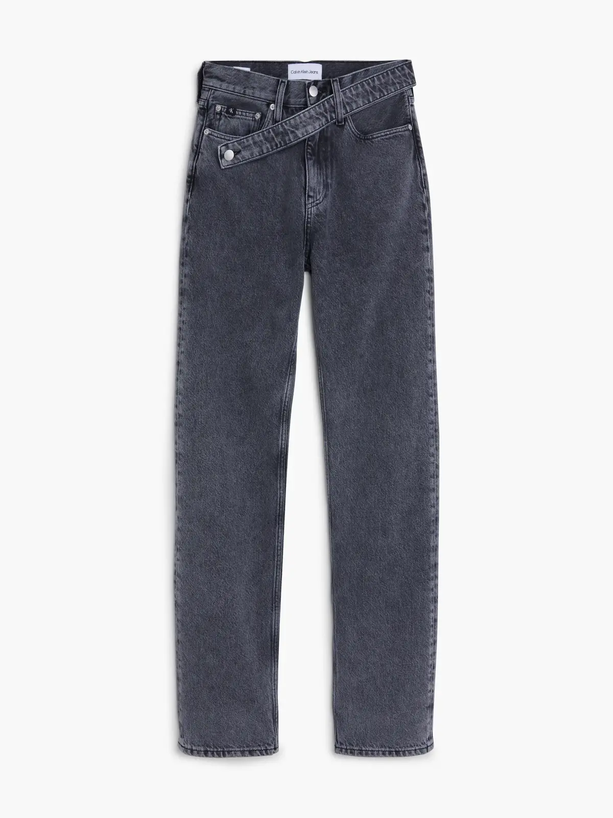Calvin Klein HR STRAIGHT Kadın Antrasit Kot Pantolon
