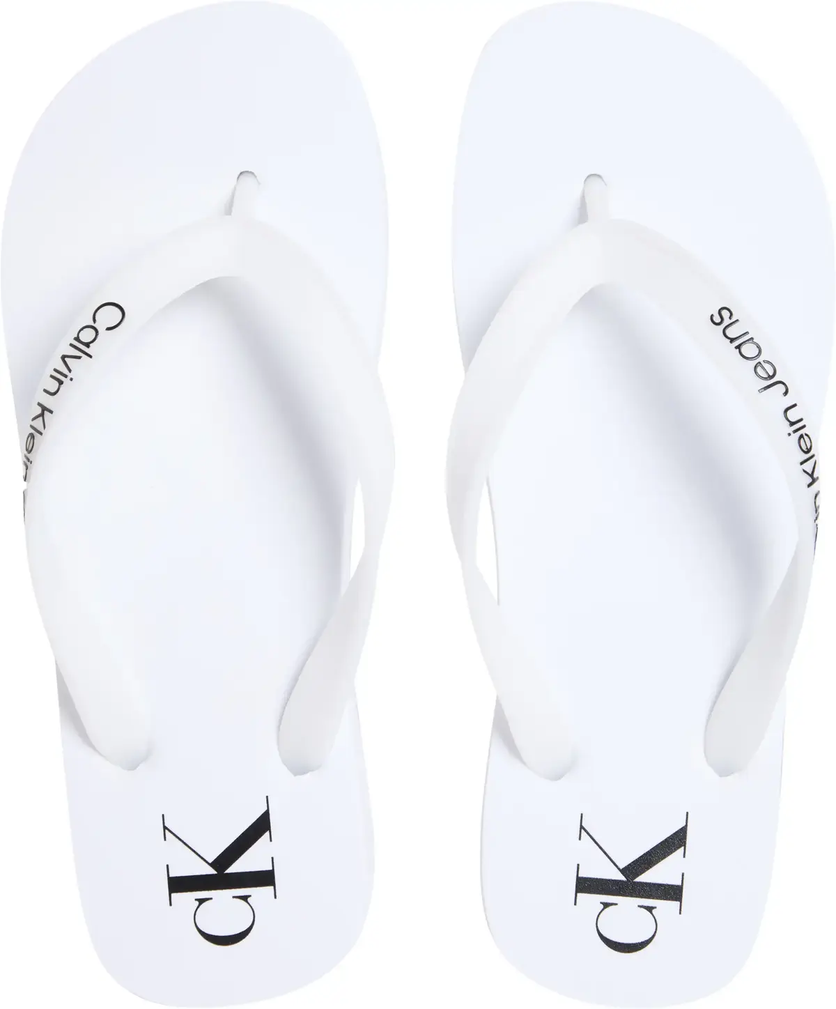 Calvin Klein BEACH SANDAL FLATFOR, 01W Beyaz Kadın Terlik