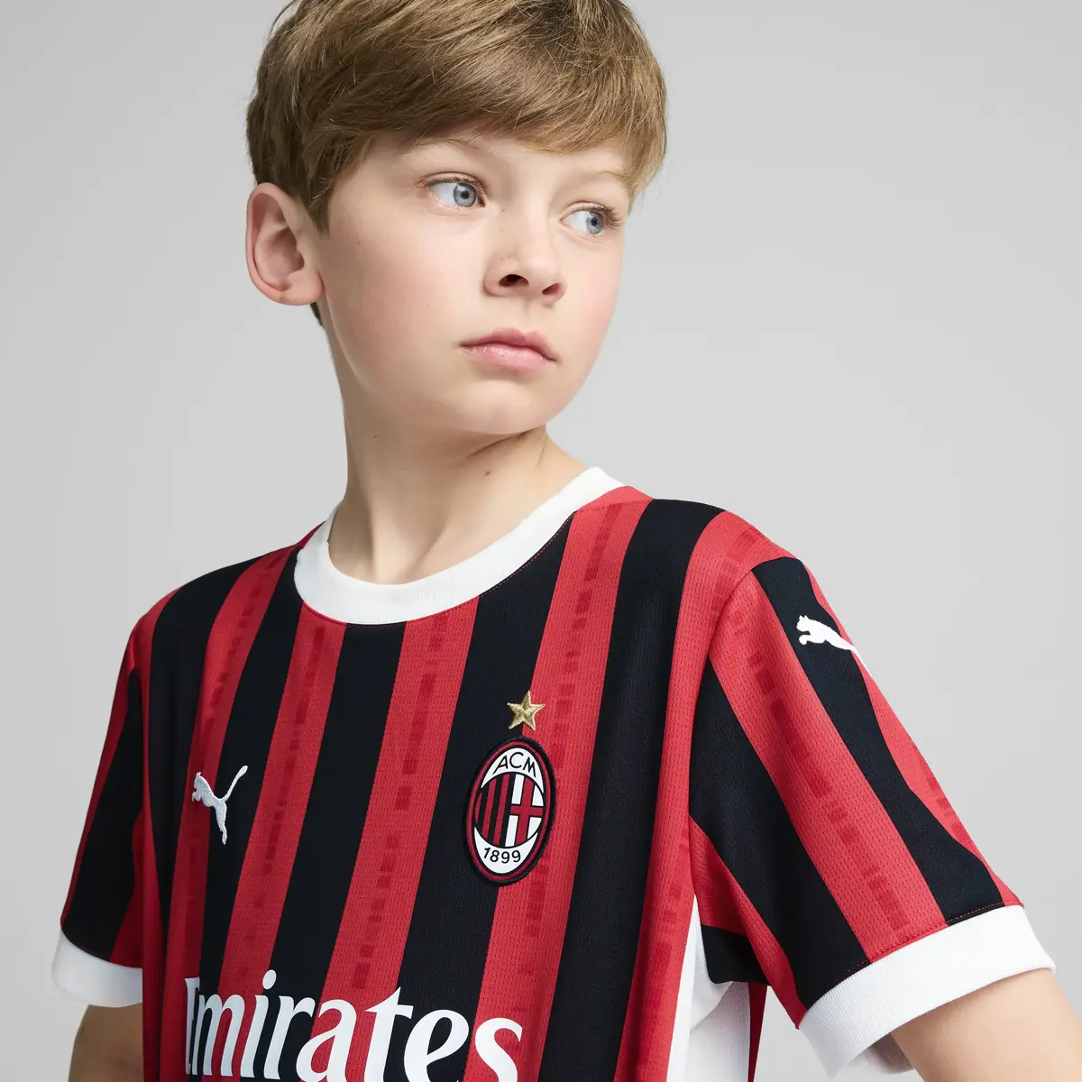 Puma ACM Home Jersey Replica Jr Çocuk AC Milan 24/25 Ev Forması