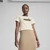 PUMA ESS No. 1 Logo Tee Krem Kadın T-shirt