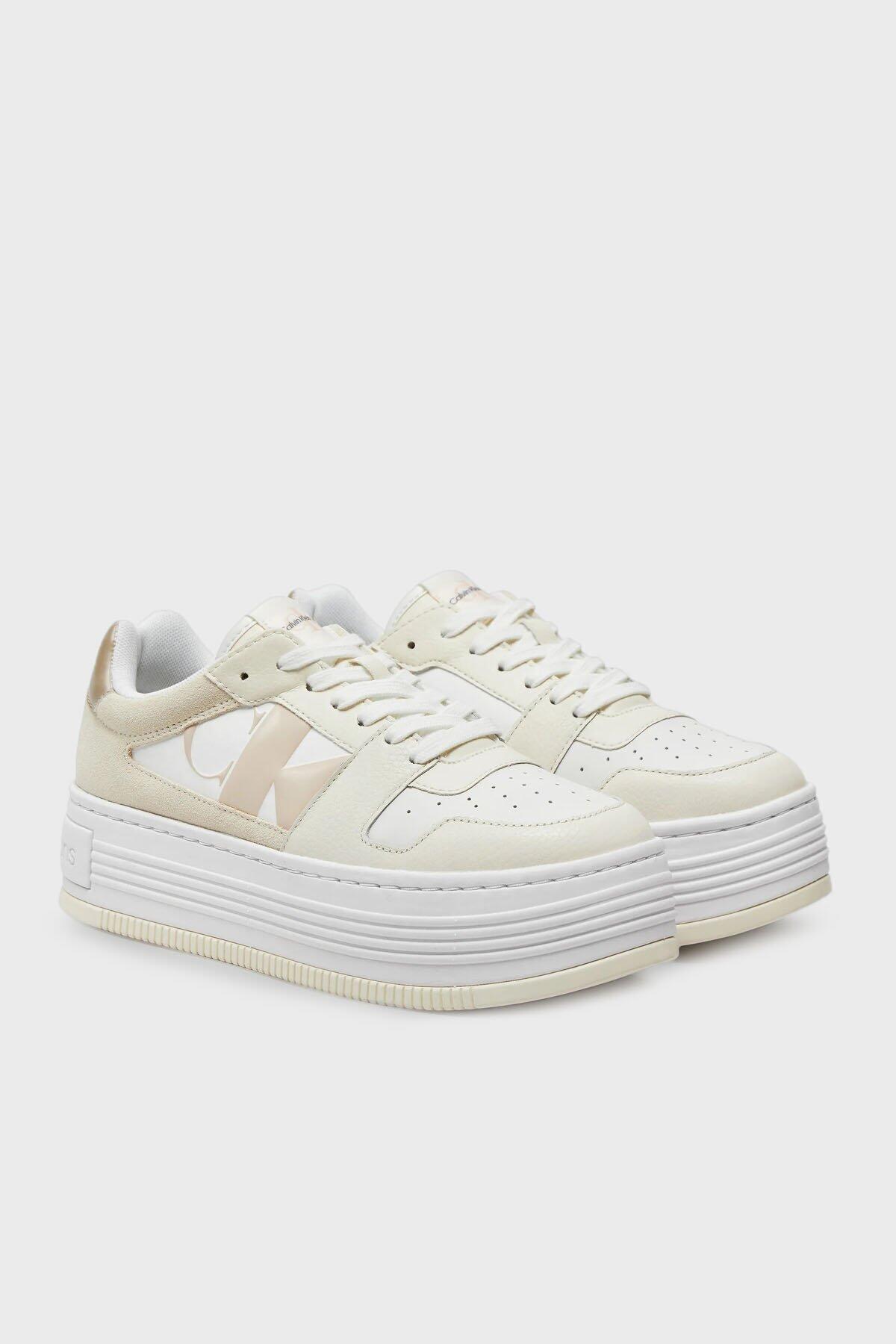 Calvin Klein BOLD PLATF LOW LACE Bej Kadın Spor Ayakkabı & Sneaker
