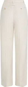 Tommy Hilfiger VISCOSE LINEN WIDE L, 03N Krem Kadın Pantolon