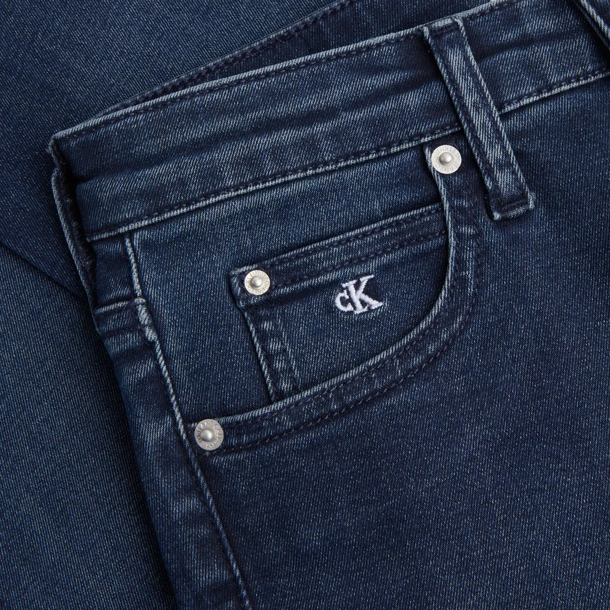 Calvin Klein HIGH RISE SUPER SKIN Kadın Mavi Kot Pantolon