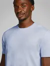 Calvin Klein LINEN COTTON T-SHIRT Mavi Erkek Tişört