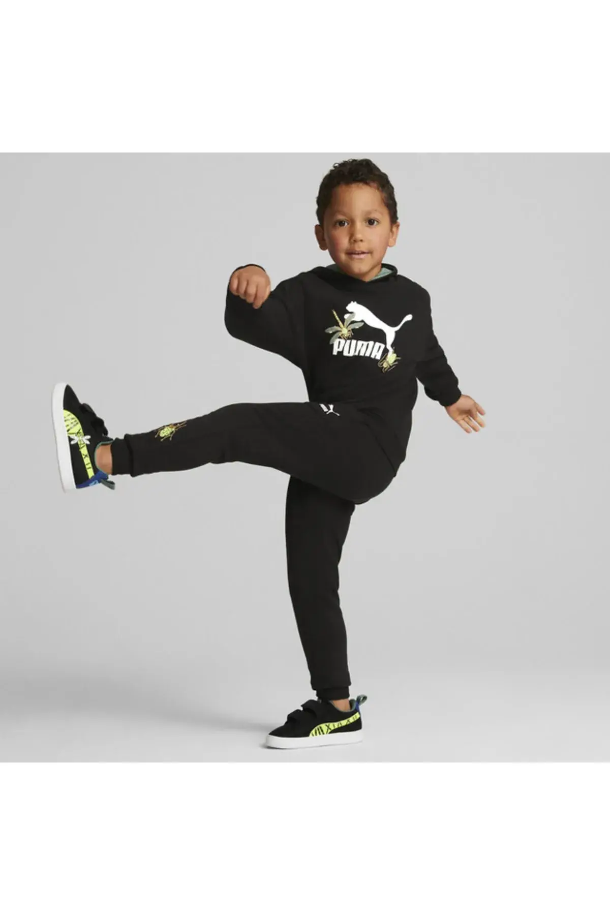Puma Small World Prime Hoodie Tr Siyah Erkek Çocuk Hoodie