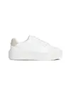 Calvin Klein FF CUPSOLE LACE UP L, 0K6 Beyaz Kadın Spor Ayakkabı & Sneaker