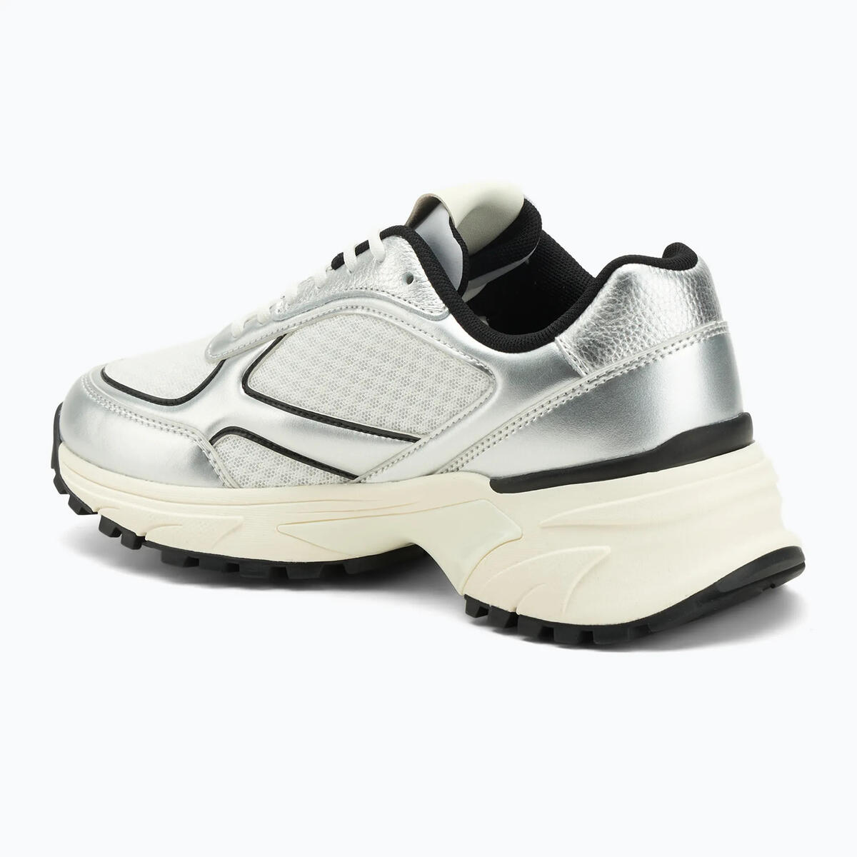 Calvin Klein HIKE RUNNER LACE UP MESH MIX MET Kadın Gri Günlük Spor Ayakkabı