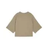 Puma CLASSICS + Oversized Tee Bej Kadın T-Shirt