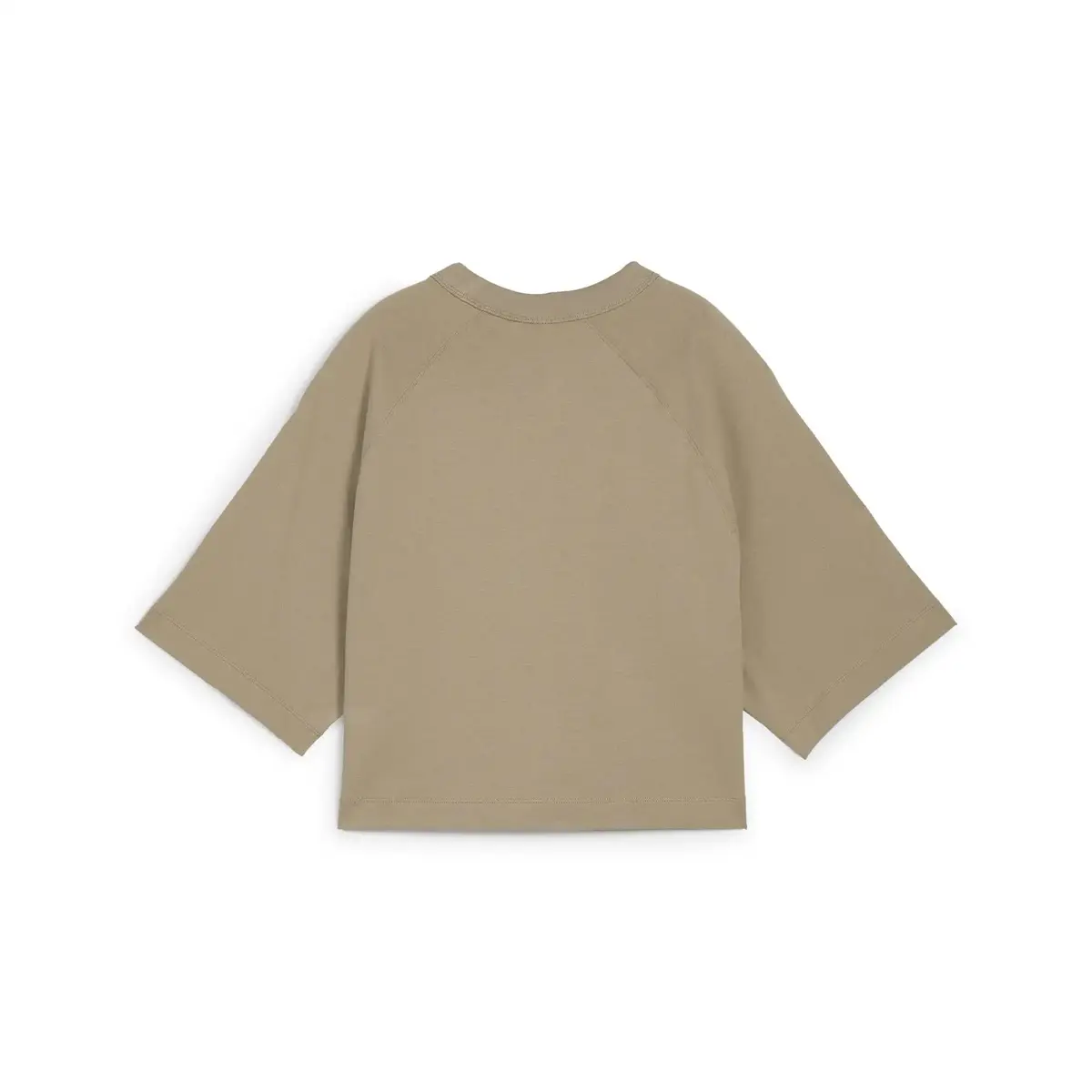 Puma CLASSICS + Oversized Tee Bej Kadın T-Shirt