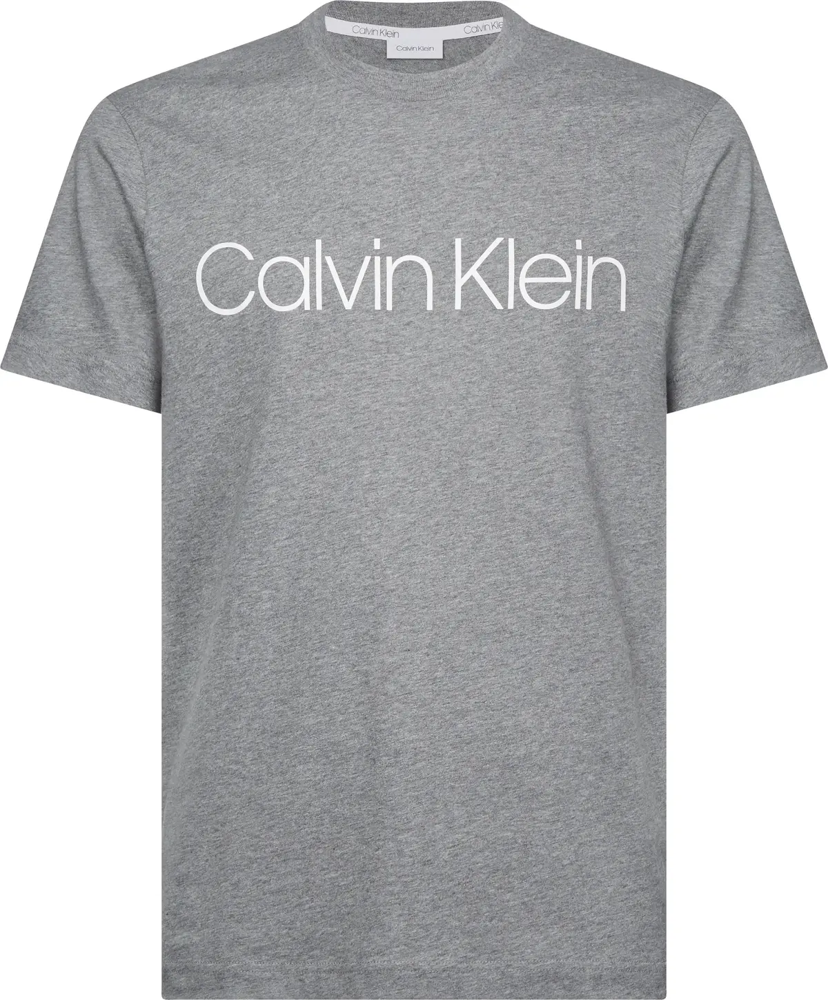 Calvin Klein COTTON FRONT LOGO T- Erkek Gri T-Shirt