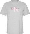 Calvin Klein HERO SS CLASSIC MONOLOGO CN TEE Gri Kadın T-Shirt