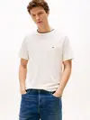 Tommy Hilfiger COTTON MODAL TEE, Z00 Erkek Beyaz T-Shirt