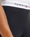 Tommy Hilfiger ESSENTIALS RW TAPE L Kadın Siyah Tayt